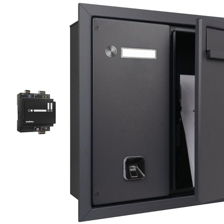ekey HELLO-Briefkasten Unterputz und ekey sLine Fingerprint (ohne Intercom) WM Limited Edition #204514